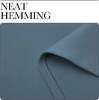 NICETOWN Kitchen Curtains, Short Blackout Drapes, Smoky Blue, Thermal Insulated - Image 6