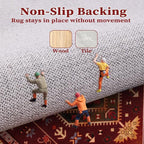 SERISSA 8x10 Washable Non Slip Boho Area Rug - Image 5