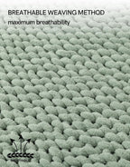 YnM Chunky Throw Blanket, Medium-Weight, Hand Knitted with Chenille Yarn, Skin Friendly, Ventilated and Breathable, Machine Washable, Home Décor Piece for Couch, Sofa and Bed (Sage Green, 40x50 Inch)