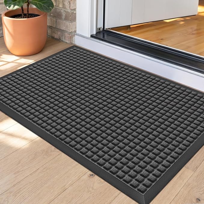 Front Door Mat Outside Entrance, Heavy Duty Waterproof Doormat | 31.5"x20" by WELDUN%E2%80%94IdealChoiceforHome