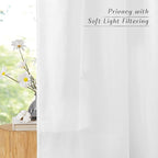 NICETOWN Linen Curtains 96 inches Long - Image 7