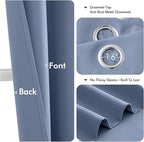 MIULEE Blackout Curtains for Bedroom 2 Panels 40 x 84 Inch Long Denim Blue | - Image 4