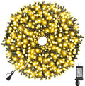 XTF2015 170FT 500 LED Christmas String Lights, Christmas Lights End to End Plug 8 Modes Memory Function with Timer, UL Certified Outdoor Indoor Fairy Light Christmas Tree, Patio, Party (Warm White)