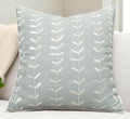 VAGMINE Embroidered Lollipop Cushion Cover - 20x20 Inches Square - 100% Cotton Robins Egg Throw Pillow Case - Subtle Textured Pattern - Perfect for Sofa, Lounge, Bed, Farmhouse, Office Decor