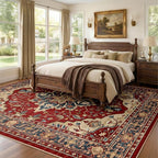 RELEANY Washable Area Rug, Water Repellent, Pet Friendly, Vintage Floral Boho - Image 2