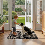 Findosom Washable Runner Rug 2x3, Non Slip High-Low Textured Floral Small - Image 7