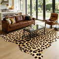 Western Faux Leopard Rug, Large Animal Print Cheetah Rug, 7 x 6.2 Ft | Premium by AROGANAREARUG