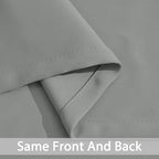 Yakamok Room Darkening Curtains 42x72 inch Length Dove Grey-Living Room | 2 - Image 5