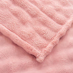 YUSOKI Luxury 3D Bubble Throw Blanket 5lb,All Ages,Home Decoration, (Light Pink,90 * 90inches)