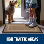 OLANLY Front Door Mat Outside 47x23, All-Season Heavy-Duty Rubber Doormat | - Image 7