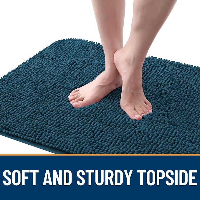 OLANLY Dog Door Mat for Muddy Paws 47x32, Super Absorbent Chenille Mud Mat | - Image 4