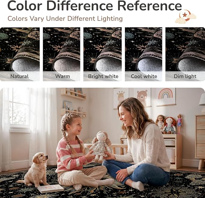 Vacuum-Friendly, 9x12 Washable Area Rug - Image 7