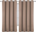 Cappuccino Blackout Curtains 52 x 63 Inch Length/Set of 2 Curtain - Image 2
