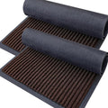 OLANLY 2-Pack Front Door Mats 35x23, Waterproof Heavy-Duty Doormats | Brown by OLANLY