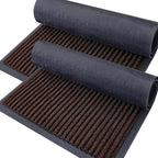 OLANLY 2-Pack Front Door Mats 35x23, Waterproof Heavy-Duty Doormats | Brown by OLANLY