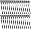 Jeffbaubl 30 Pieces Mini Wire Brush,6.7 Inch Stainless Steel Scratch Brushes,Wire Bristles Brush,Curved Handle Masonry Brushes Wire Bristle for Cleaning Welding Slag and Rust