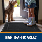 OLANLY Front Door Mat Outside 29.5x17, All-Season Heavy-Duty Rubber Doormat | - Image 7