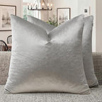 GIGIZAZA Silver Grey Velvet Throw Pillow Covers 16x16 Pack of 2 | Decorative by GIGIZAZAFocusingonhomedecoration