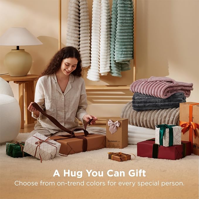 Bedsure Soft Twin XL Blanket for Bed Dorm Grey 66"x90" | Birthday Gifts for - Image 5