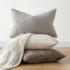 MIULEE Decorative Couch Throw Pillow Covers 20x20 Inch Brown 2 Pack | Modern - Image 4