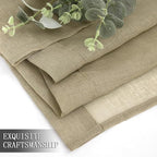 Tollpiz Short Sheer Curtain Living Room Linen Textured Curtains Sheer Light - Image 7