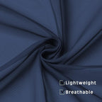 Sheer Curtains 45 inches Long for Kitchen Curtains, Rod Pocket Clean Selvedge - Image 5