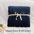 BEDELITE Navy King Blanket for Bed, Soft Cozy Gifts for Women, 108 * 90 | 3D - Image 3