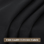 sancua 6 Pack Black Tablecloth 60 x 84 Inch, Rectangle Table Cloth for 4ft Tables - Stain and Wrinkle Resistant Washable Polyester Table Cover for Dining Wedding Banquet Party Buffet Restaurant