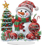 Diamond Art Kits for Adults, Christmas Snowman, Special Shaped Rhinestone Diamond Art Christmas Ornaments, Cute Snowman, DIY Diamond Art Painting Desktop Ornament Gem Art Crafts for Adults Home Decor
