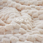 EXQ Home Gentle Soft Fleece Throw Blanket – Cozy Lightweight 3D Imitation - Image 4