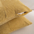 Fancy Homi 2 Packs Mustard Yellow Lumbar Decorative Throw Pillow Covers 14x22 - Image 4