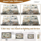 CALBODE 14Pcs Stretch Patio Cushion Cover, Tropical Floral & Leaf Pattern | - Image 6