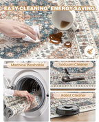 Washable Runner Rug 2.5x14, Long Kitchen Rugs Non-Slip, Soft Hallway Runner - Image 8