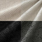 MIULEE Soft Decorative Chenille Pillow Covers Cream Grey 16x16 Pack of 4 | - Image 2