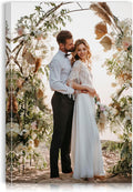 Custom Canvas Prints with Your Photos - Personalized Pictures Print, Customized Photo Gifts, Wall Art Poster Canvas Printing for Wedding, Family, Baby, Pets, Home Office Decor, Wrapped Frame 8x12