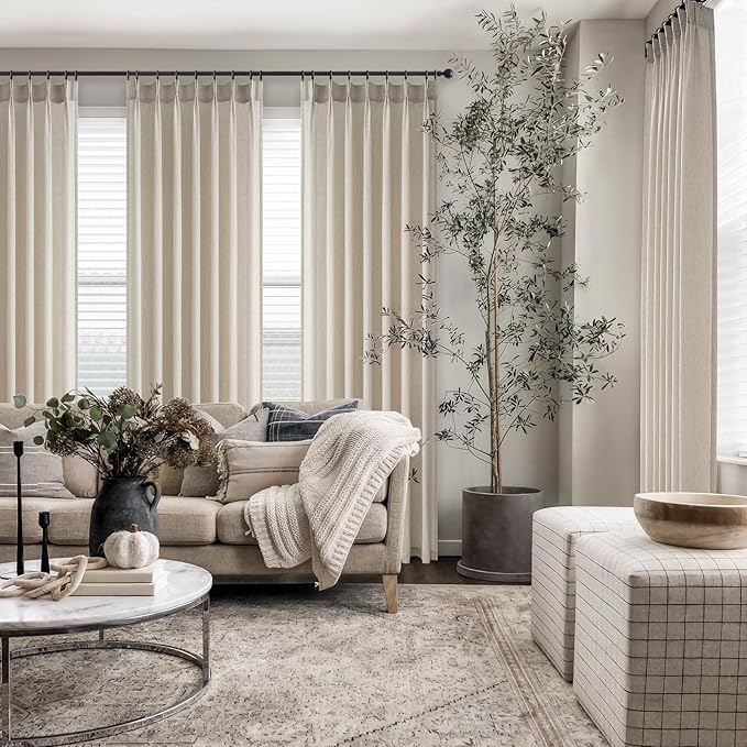Pinch Pleated 94 Inch Curtains 2 Panels - Image 6