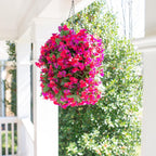 Faux Bougainvillea Artificial Flowers Plants for Outdoors Outside Decoration, 2pcs Fake Flowers Silk Long Trailing Vines UV Resistant Realistic for Front Door Porch Planter Urn Patio Balcony Yard, Mix