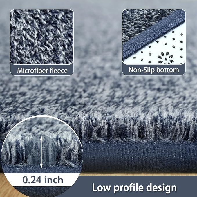 2x8 Runner Rug for Hallway, Long Runner Rugs Non Slip, Non Slip Backing Runners - Image 5