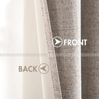 MIULEE 100% Blackout Linen Curtains - Image 6