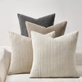 Topfinel 4 Packs Natural Decorative Throw Pillows Covers 26x26 Inch by Topfinel