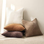 MIULEE Fall Corduroy Decorative Throw Pillow Covers Brown Series 18x18 | Set of - Image 7