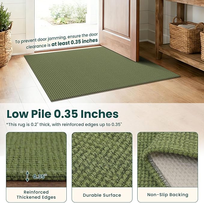 KOZYFLY 3x6 Washable Runner Rug, Non Slip Wide Runners - Image 4