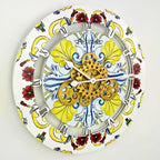 The Gears Clock Wall Clock Italy Collection with Moving Gears (Positano, 24 inch Round)
