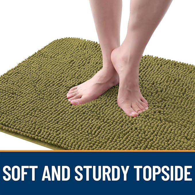 OLANLY Dog Door Mat for Muddy Paws 70x35, Super Absorbent Chenille Mud Mat | - Image 4