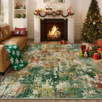 RELEANY Washable 4'x6' Abstract Area Rug - Image 9