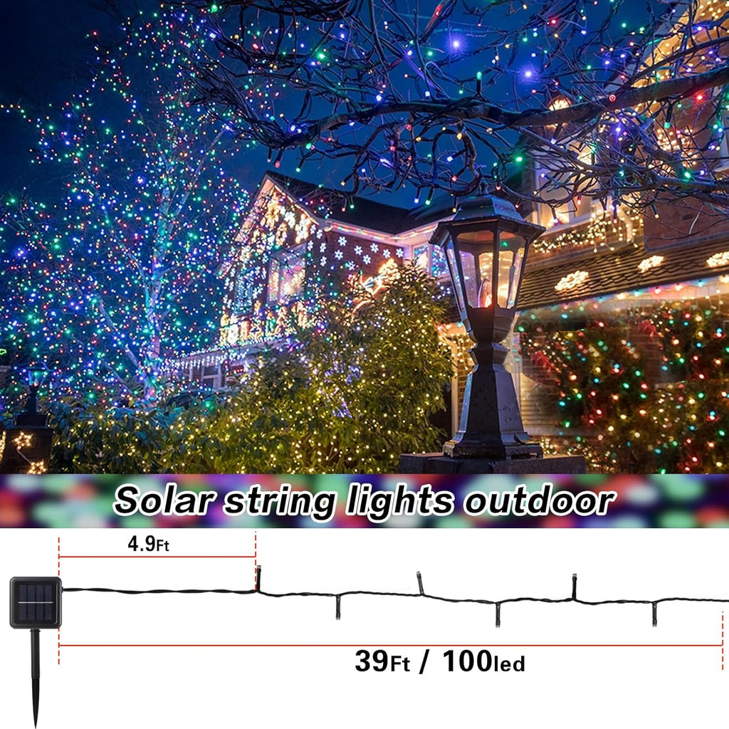 6-Pack Solar String Lights, 600 LED Extra-Long 236Ft Solar Christmas Lights Outdoor Waterproof, 8 Modes Multicolor Led Outdoor Light for Garden, Patio, Wedding, Christmas Decorations