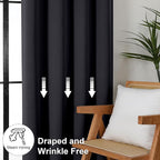 Simplebrand Ava Halloween Black Blackout Curtains - Image 7