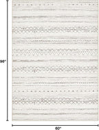cotiled Boho 5x8 Area Rugs for Living Room: Soft Moroccan Washable Rug | Solve - Image 2