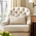 MIULEE Decorative Lumbar Throw Pillow Covers 14x22 Inch Beige 2 Pack | Boho - Image 3