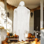 JOYIN 63” Halloween Hanging Ghost Decorations Outdoor, White Faceless Grim Reaper in White Horror Robe for Halloween Tree Yard Party Outside Hanging Decorations Party Supplies